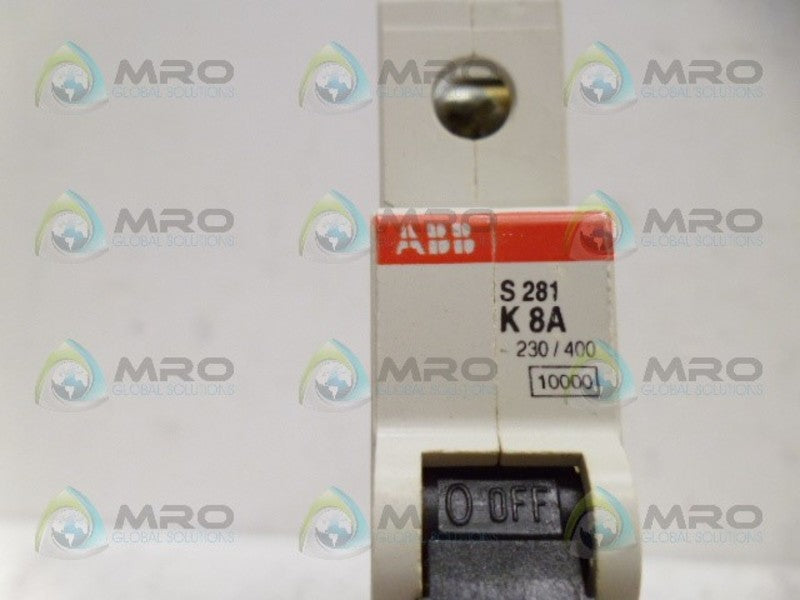ABB S281-K8 CIRCUIT BREAKER NSMP