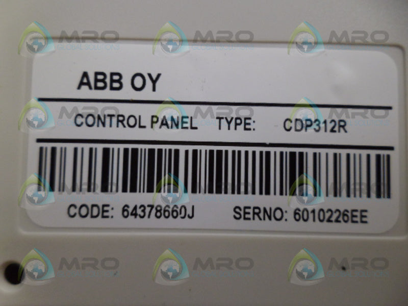 ABB 3ADT220071R0050 CONTROL PANEL NSMP