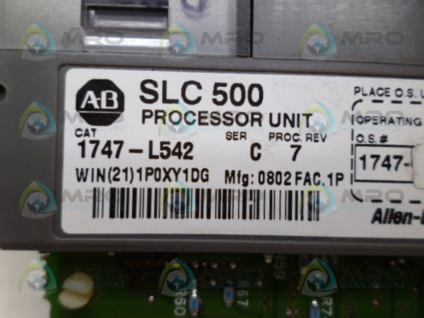 ALLEN BRADLEY 1747-L542 SER. C F/W (NO KEY) NSNP