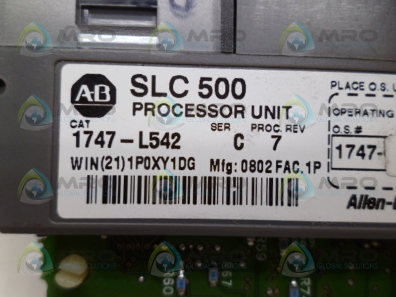 ALLEN BRADLEY 1747-L542 SER. C F/W (NO KEY) NSNP