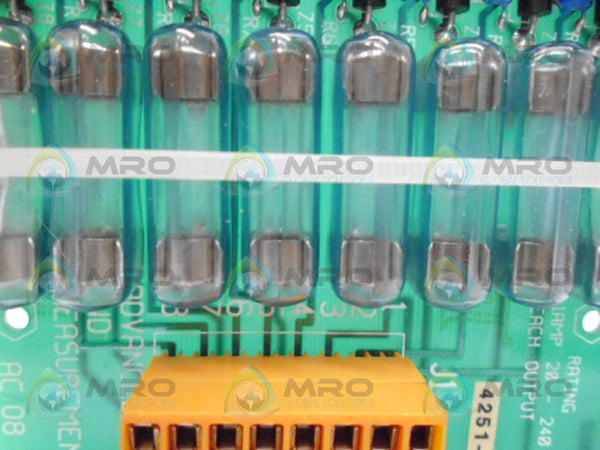 ADVANCED CONTROLS AC108 100029 9212 RELAY BOARD NSNP
