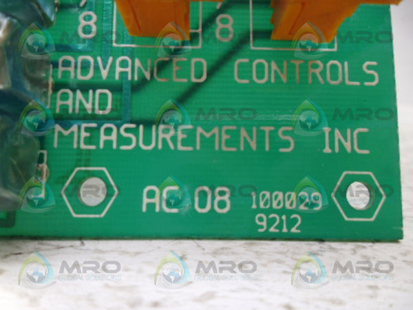 ADVANCED CONTROLS AC108 100029 9212 RELAY BOARD NSNP