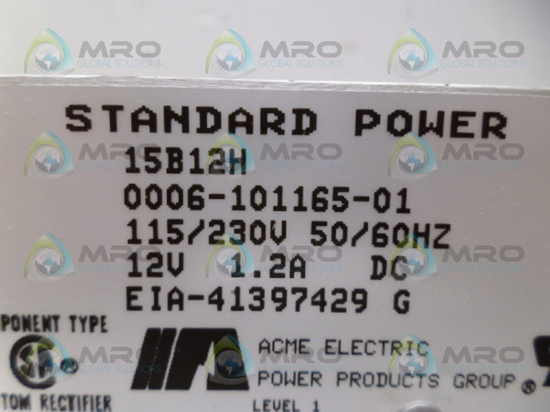 ACME 15B12H POWER SUPPLY NSNP
