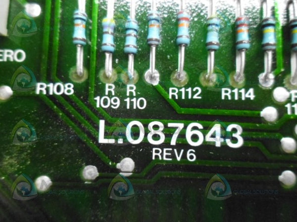 BLACK CLAWSON L.087643 CONTROL BOARD UNMP