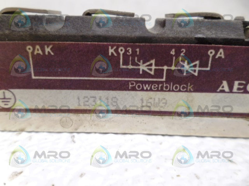 AEG 123118 16W9 POWER BLOCK UNMP