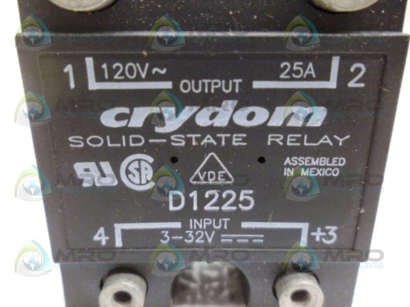 CRYDOM D1225 SOLID-STATE RELAY UNMP