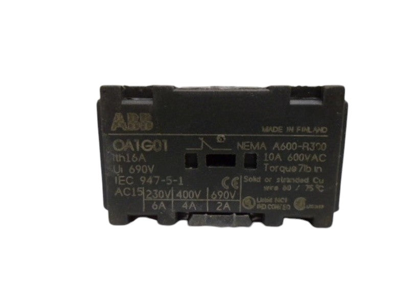 ABB OA1G01 AUXILIARY CONTACT UNMP