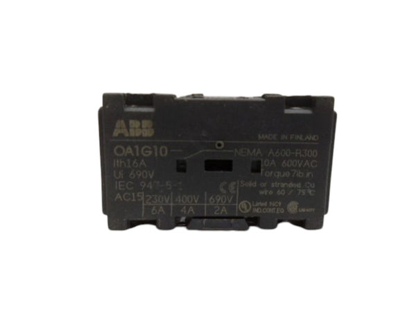 ABB OA1G10 AUXILIARY CONTACT UNMP
