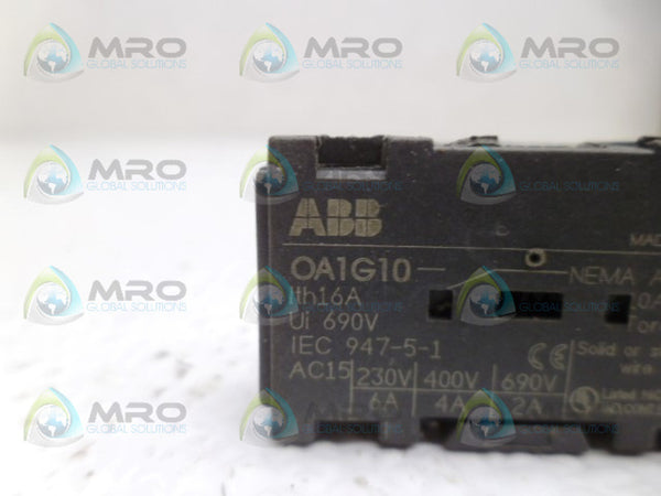 ABB OA1G10 AUXILIARY CONTACT UNMP