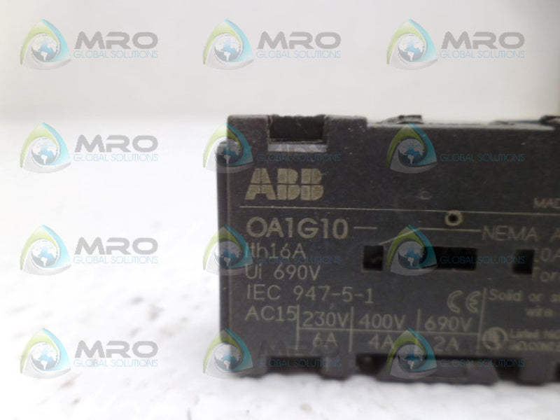 ABB OA1G10 AUXILIARY CONTACT UNMP