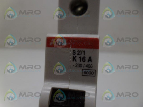 ABB S271K16A CIRCUIT BREAKER UNMP