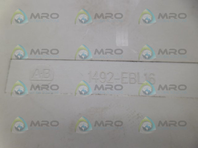 ALLEN BRADLEY 1492-EBL16 GRAY END BARRIER UNMP