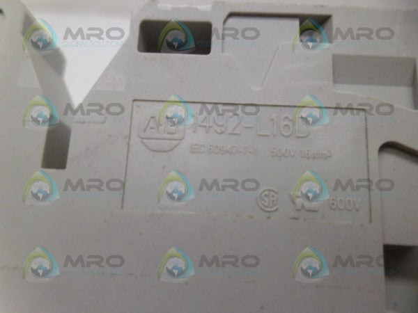 ALLEN BRADLEY 1492-L16D TERMINAL BLOCK UNMP