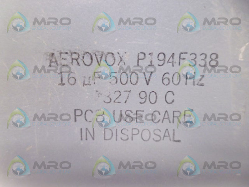 AEROVOX P194F338 CAPACITOR UNMP