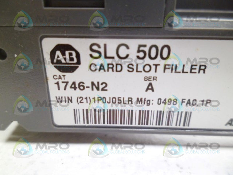 ALLEN BRADLEY 1746-N2 SER. A CARD SLOT FILLER (AS PICTURED) UNMP