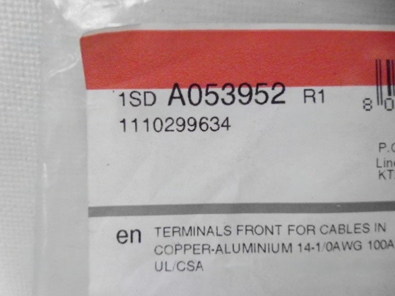 ABB 1SD A053952 R1 FRONT TERMNALS  NSMP
