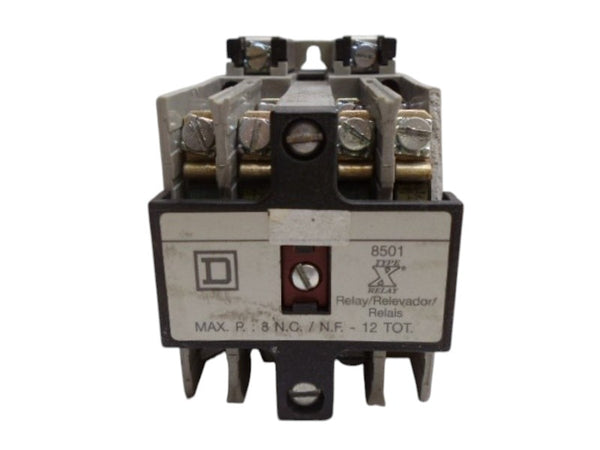 SQUARE D 8501X080 CONTROL RELAY UNMP
