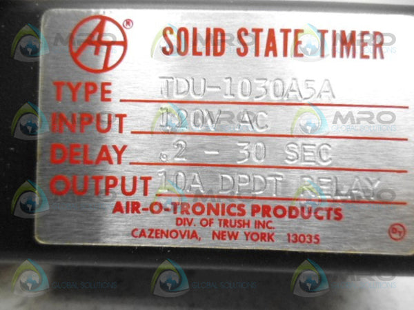 AIR-O-TRONICS TDU-1030A5A SOLID STATE TIMER .2-30 SEC. UNMP