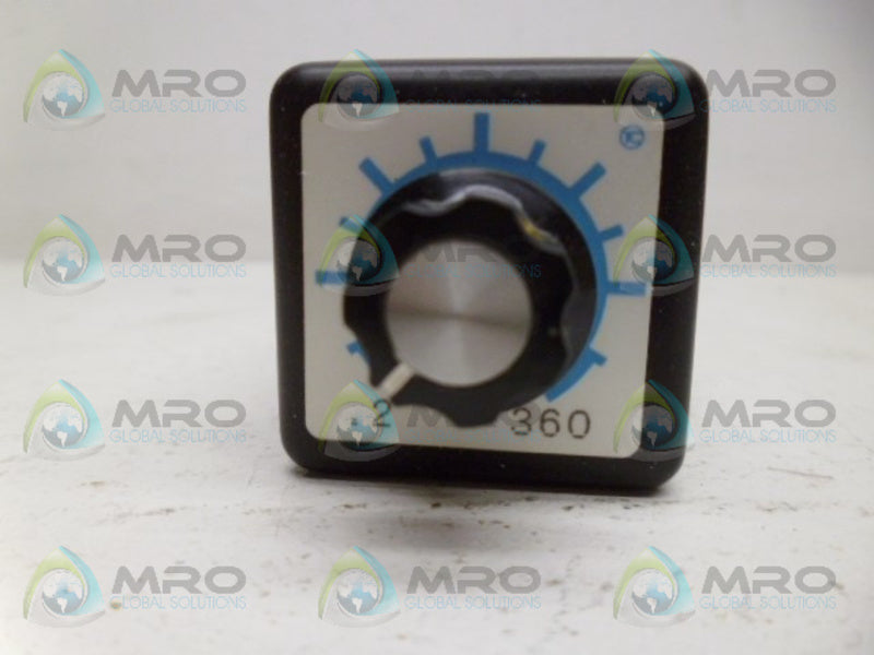 AIROTRONICS TDQ4A360A5ATP TIME DELAY RELAY .2-360 SEC. NSMP