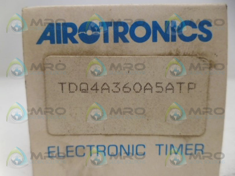 AIROTRONICS TDQ4A360A5ATP TIME DELAY RELAY .2-360 SEC. NSMP