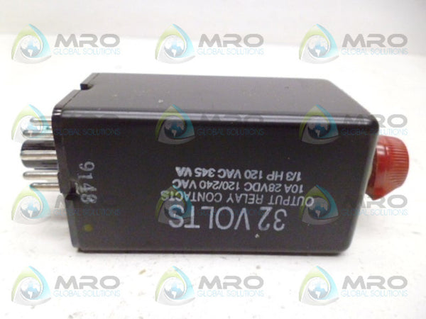 AIROTRONICS TIM91800A2 TIME DELAY RELAY 1-1800 SEC. NSNP