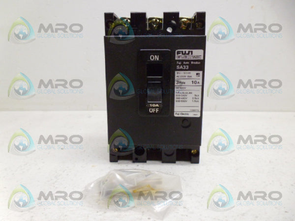 FUJI ELECTRIC SA33 CIRCUIT BREAKER 3P 10A NSMP