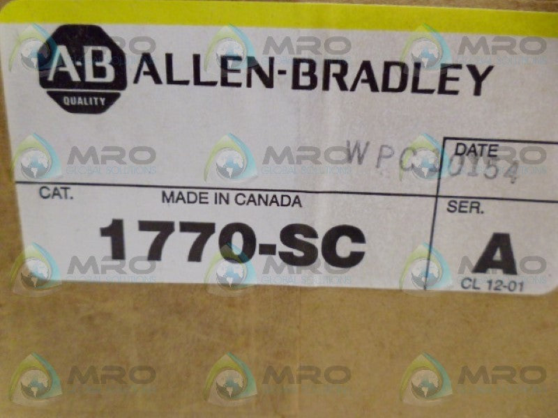 ALLEN BRADLEY 1770-SC SER. A STATION CONNECTOR NSMP