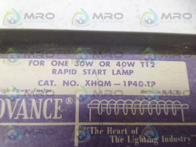 ADVANCE XHQM-1P40.TP BALLAST NSNP