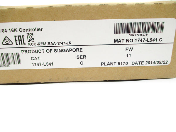 ALLEN BRADLEY 1747-L541 SER. C F/W 11 DATE: 2014 NSFS