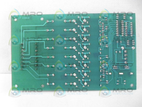 ADVANCED CONTROLS AND MEASUREMENTS AC108 RELAY BOARD UNMP