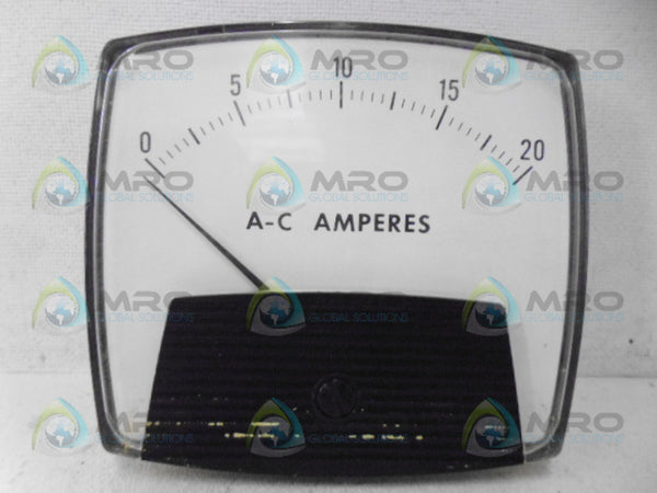 YOKOGAWA 250400HE PANELMETER 0-20A NSMP