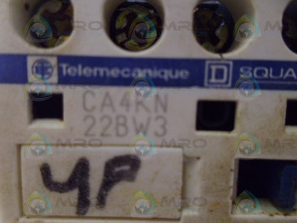 TELEMECANIQUE CA4KN22BW3 CONTROL RELAY  UNMP