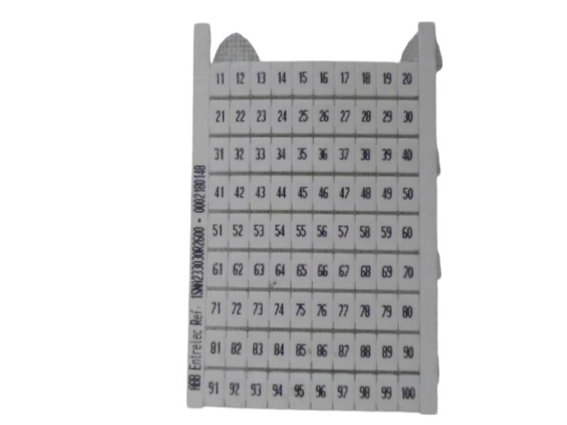 ABB 1SNA233030R2600-0002180148 MARKER CARD NSNP