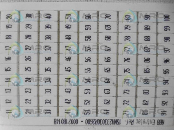 ABB 1SNA233030R2600-0002180148 MARKER CARD NSNP