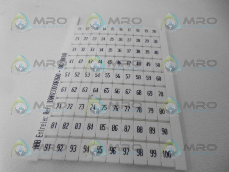 ABB 1SNA233030R2600-0002180148 MARKER CARD NSNP