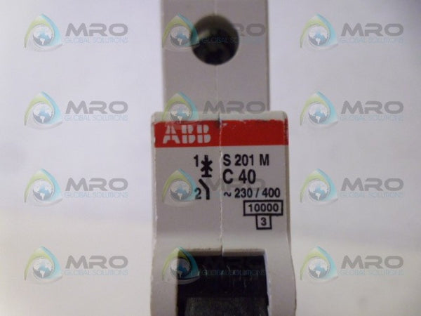 ABB S201M-C40 CIRCUIT BREAKER 40A NSNP