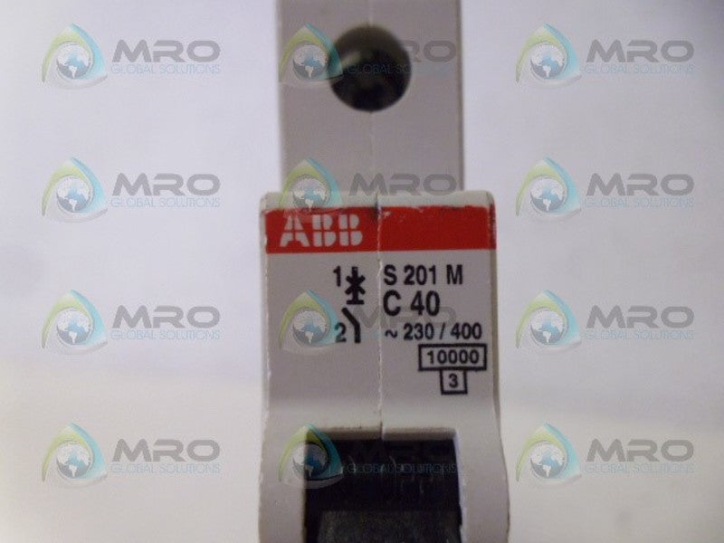 ABB S201M-C40 CIRCUIT BREAKER 40A NSNP