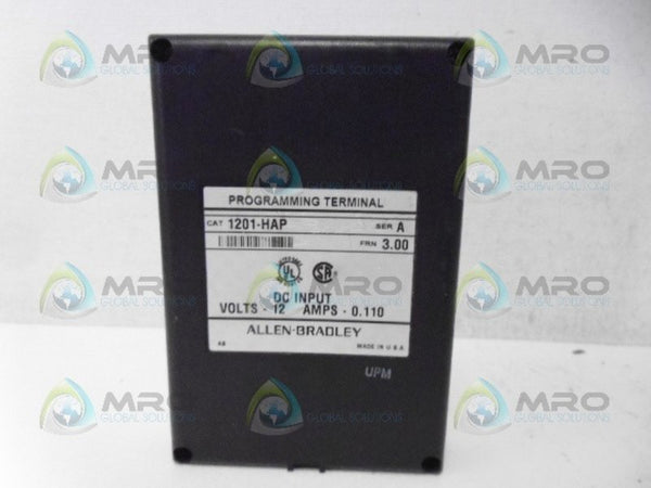ALLEN BRADLEY 1201-HAP SER. A F/W 3.00 PROGRAMMING TERMINAL UNMP