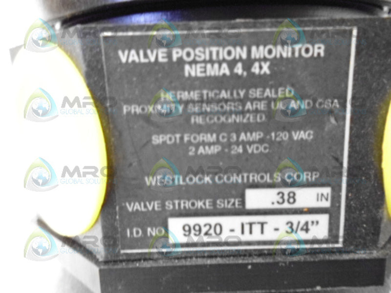 ADVANTAGE 9920-ITT-3/4" VALVE POSITION MONITOR  NSNP