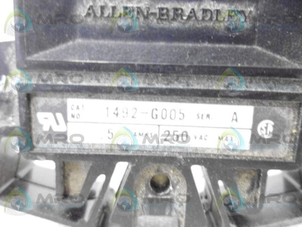 ALLEN BRADLEY 1492-G005 SER. A CIRCUIT BREAKER  UNMP