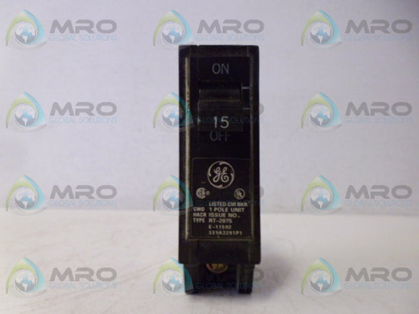 GENERAL ELECTRIC HACR115 CIRCUIT BREAKER 1P 15A  NSNP