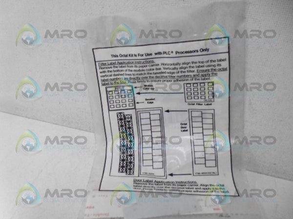 ALLEN BRADLEY 1746-RL45 SER. A OCTAL LABEL KIT NSMP
