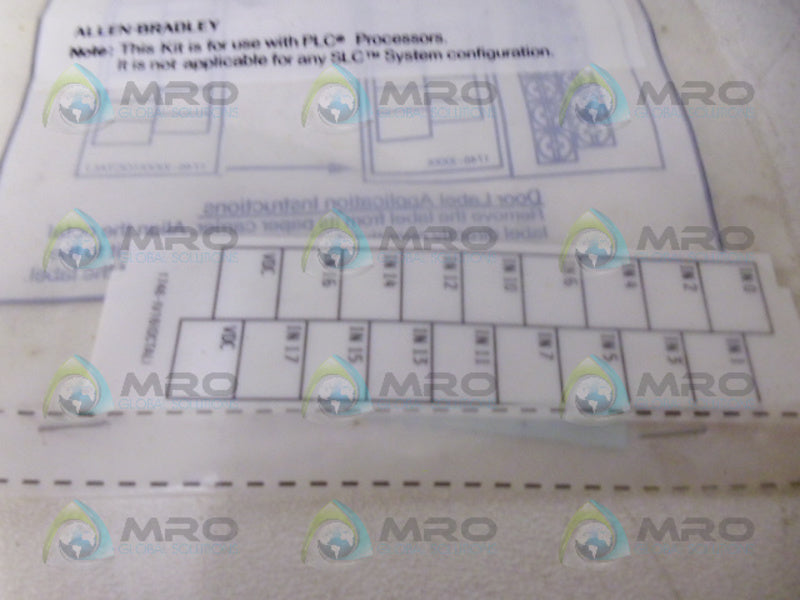ALLEN BRADLEY 1746-RL45 SER. A OCTAL LABEL KIT NSMP