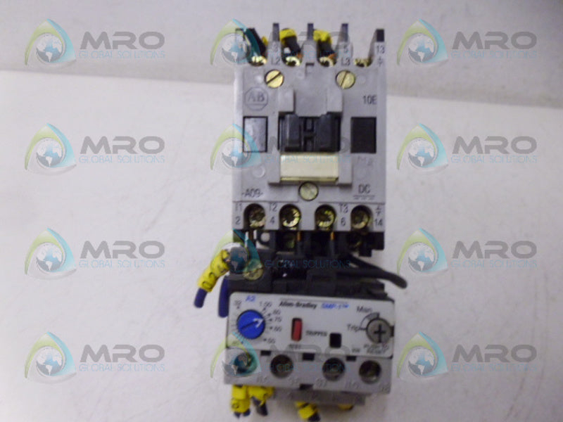 ALLEN BRADLEY 100-A09NZ3 SER. B CONTACTOR AND 193-AIE SER. A UNMP