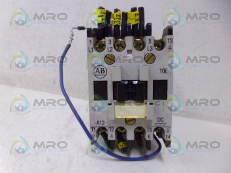 ALLEN BRADLEY 100-A12NZ243 SER. B CONTACTOR 24VDC UNMP