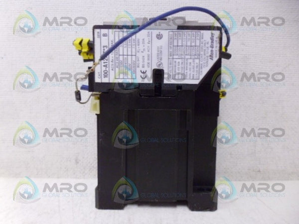 ALLEN BRADLEY 100-A12NZ243 SER. B CONTACTOR 24VDC UNMP