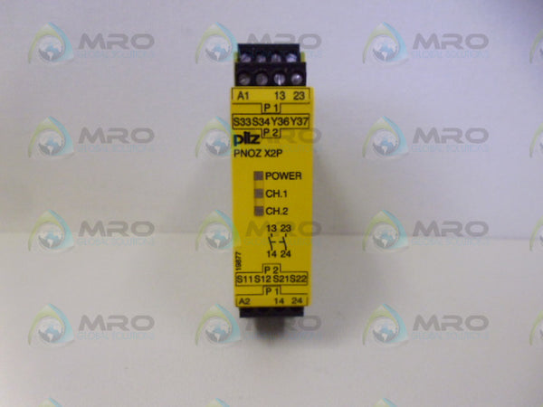 PILZ PNO-ZX-2P24VACDC-2N/0 SAFETY RELAY  NSMP