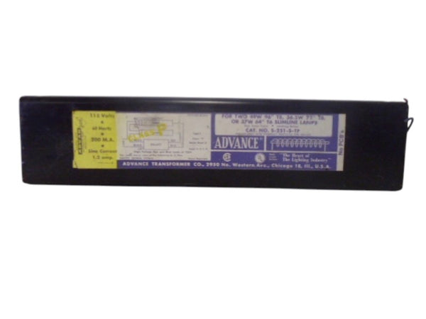 ADVANCE S-251-S-TP BALLAST UNMP