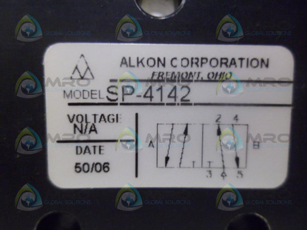 ALKON SP-4142 PNEUMATIC VALVE NSNP