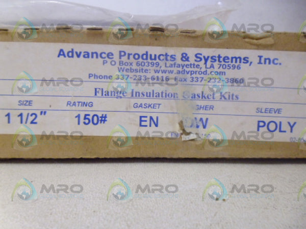 ADVANCE ENDW-1-1/2 FLANGE GASKET KIT NSMP